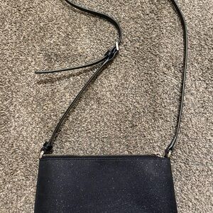 Kate Spade Black Glitter Crossbody Bag